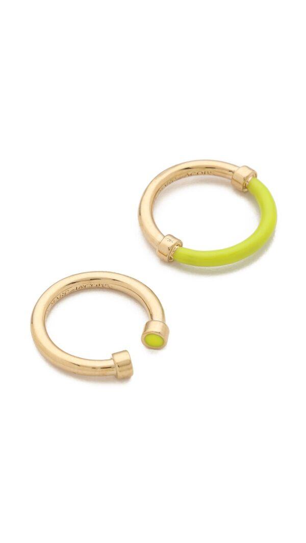 marc by marc jacobs yellow hula hoop ring set black product 1 22631786 2 639182311 normal
