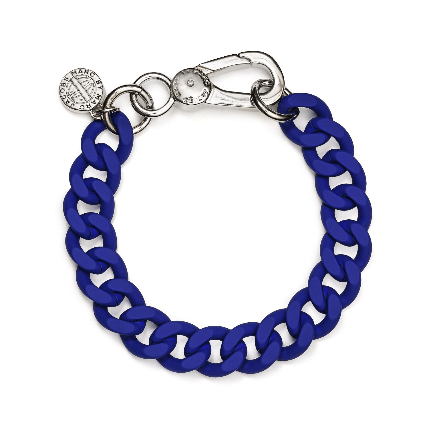 Marc Jacobs Orange Rubber Link Chain Bracelet
