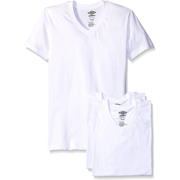 Umbro White V-Neck T-Shirts