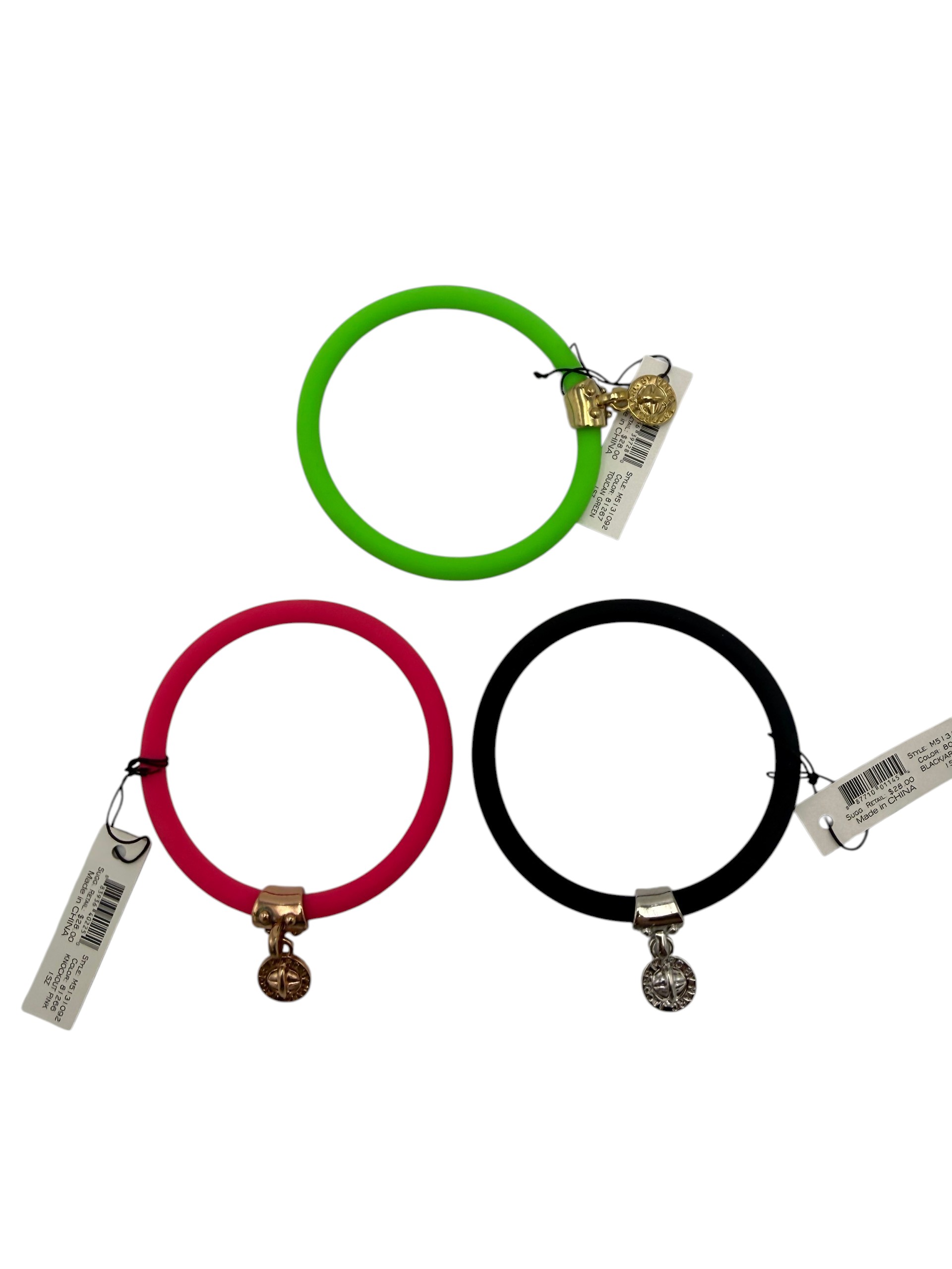 One lot of Marc Jacobs silicon rubber made bracelets 600 p c s